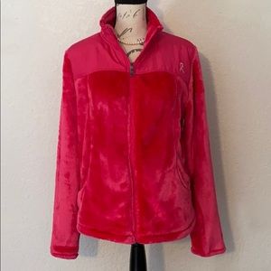 Exertek Fleece Breast  Cancer Jacket  SZ LG